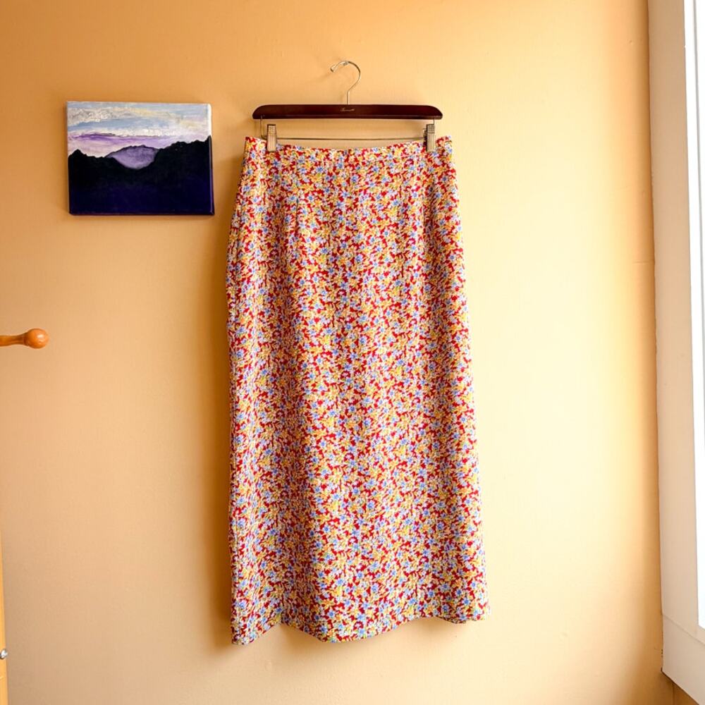 Women's Floral Midi/Maxi Skirt Vintage Size Large